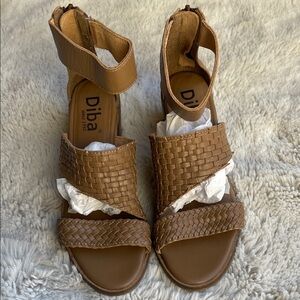 Diba Woven Ankle-Strap Sandals size 6.5